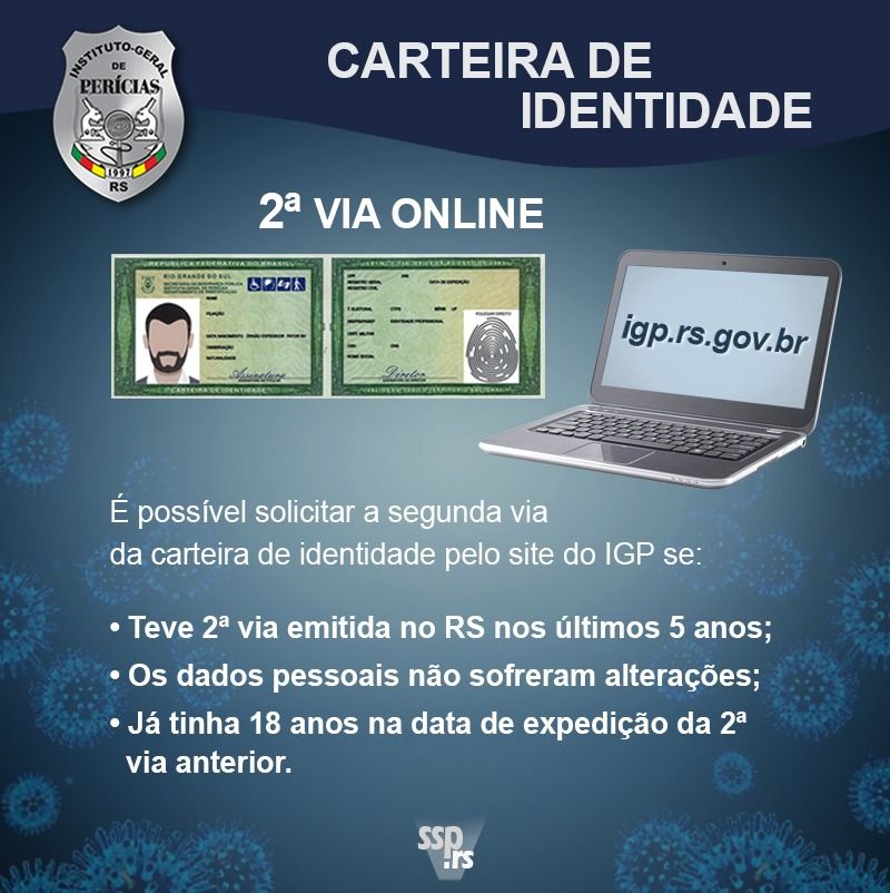 Segunda via de carteira de identidade pode ser solicitada on-line em Bagé, Editoria Cidade, Jornal Minuano